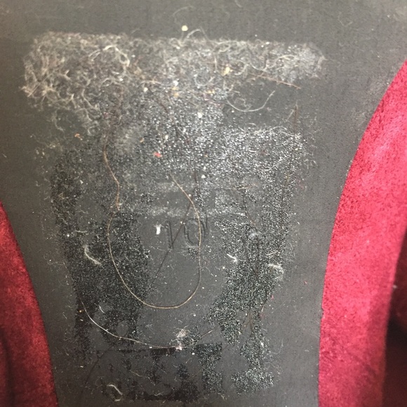 Jeffrey Campbell Burgundy Suede Knee Boots 10 - Picture 9 of 11